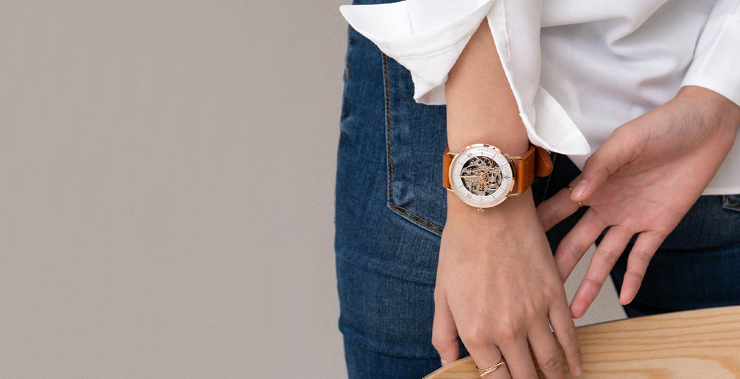 時髦復古風- PLANETARIUM 鏤空機械錶系列