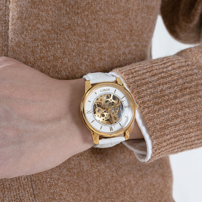 Dynasty Augustus 40mm Leather Watches | LOBOR Watches 台灣官方網站